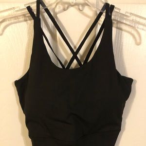 New ZeeShy Black Yoga Tank Top Bra